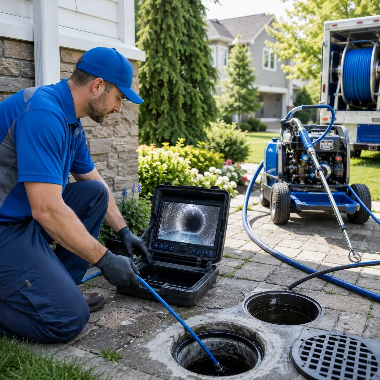 Outdoor drain cleaning professionals serving Cranfills Gap, TX