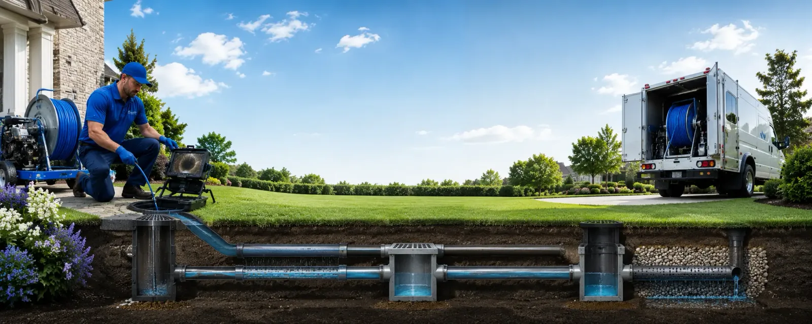 Outdoor drain cleaning information for Cranfills Gap, TX